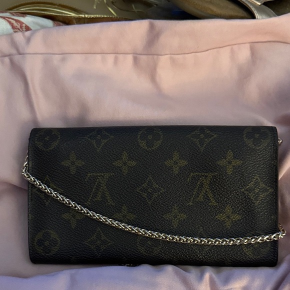 Louis Vuitton Brown and Gold Monogram Clutch - Picture 2 of 10